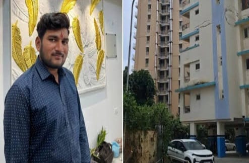 জ্বলন্ত শরীরেই  ন’তলা থেকে ঝাঁপ  এক তরুণের